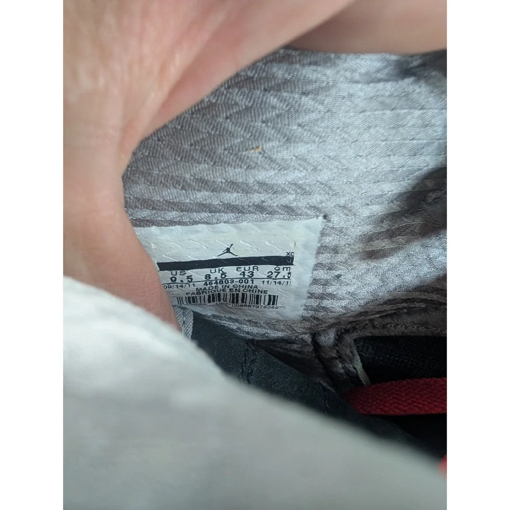 Jordan Air Jordan 1‎ Retro High Dave White Wings 2012 Graphic Sneakers Black 9.5